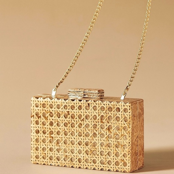 Asilah Ramla Braided Cane Clutch Bag - Picture 2 of 4